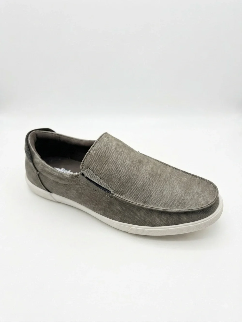 🖤🖤 Unlisted by Kenneth Cole TAUPE Men's Un-Anchor Slip on Boat Shoe